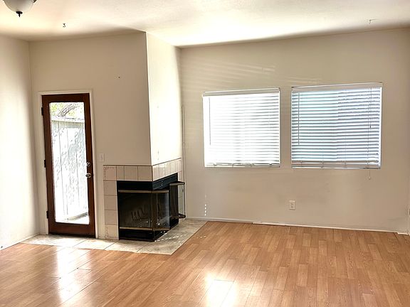 Living room with fireplace