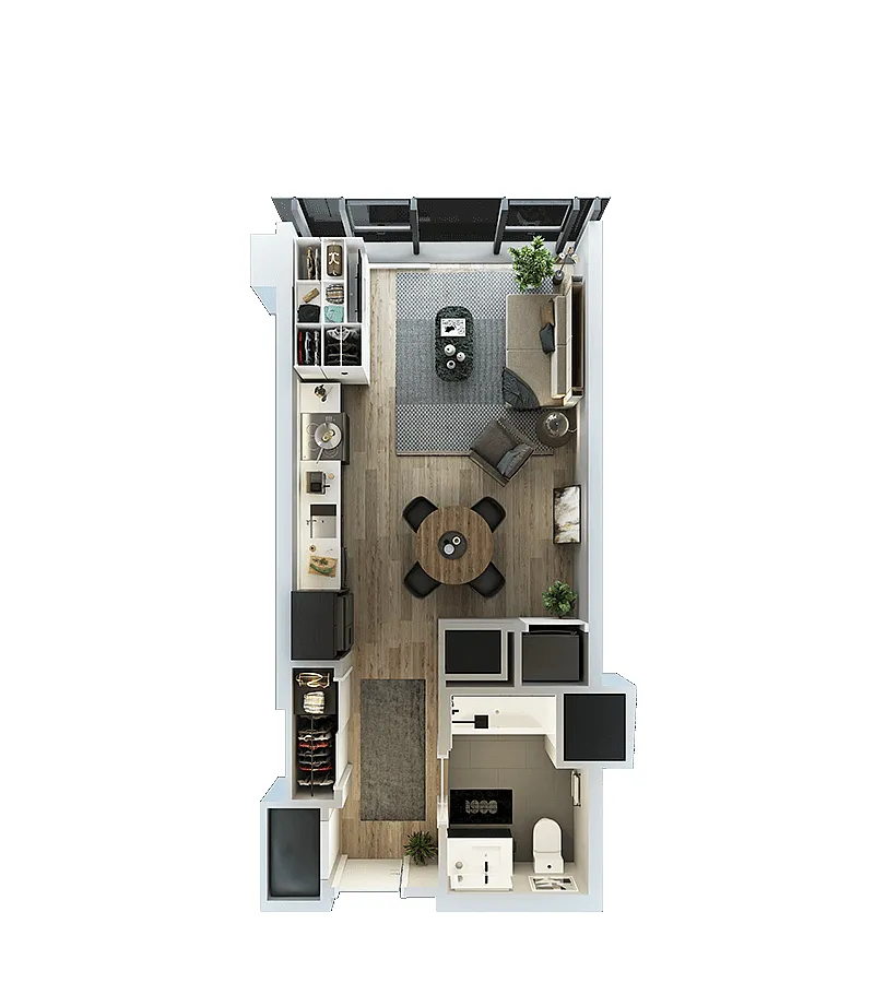Floor plan Studio-LT-04