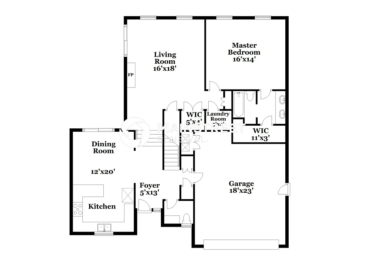 Floor Plan - 1801 Pennington Cir