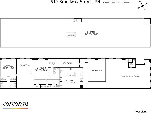 4th image of 519 Broadway #Penthouse