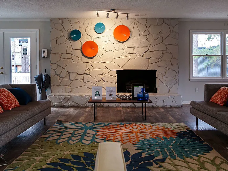 Clubhouse Lounge & Fireplace | Apartments Greenville, SC | Park West