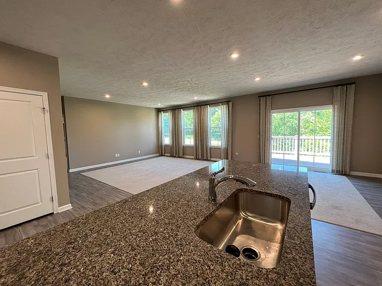 From Kitchen overlooking Great Room and Dining Room