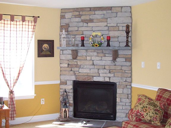 Stone Fireplace
