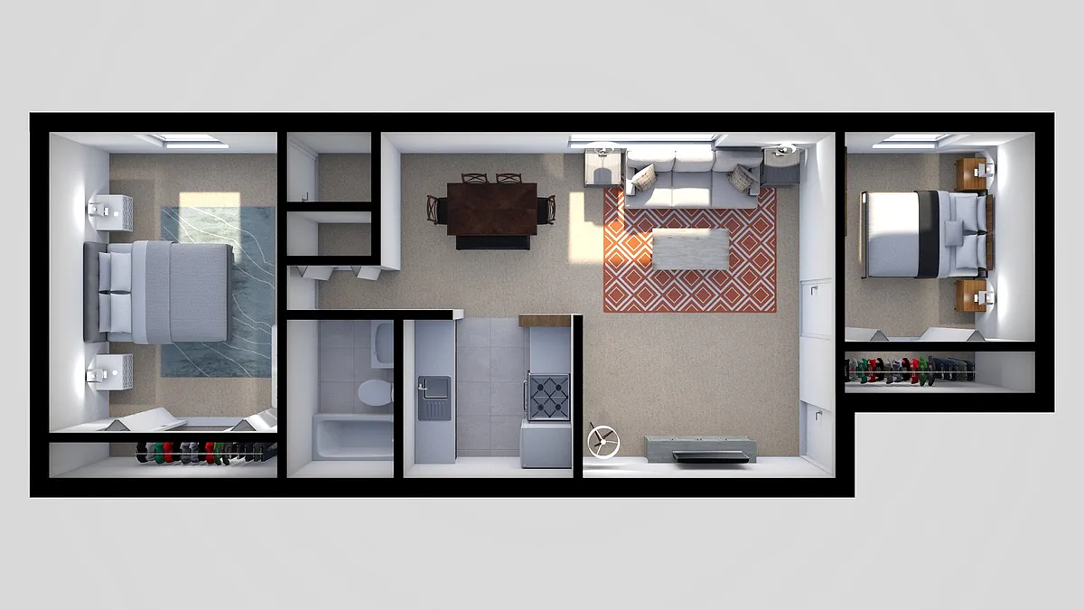Floor plan 1 Bedroom