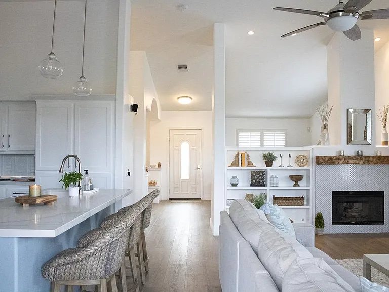 View of the kitchen/great room