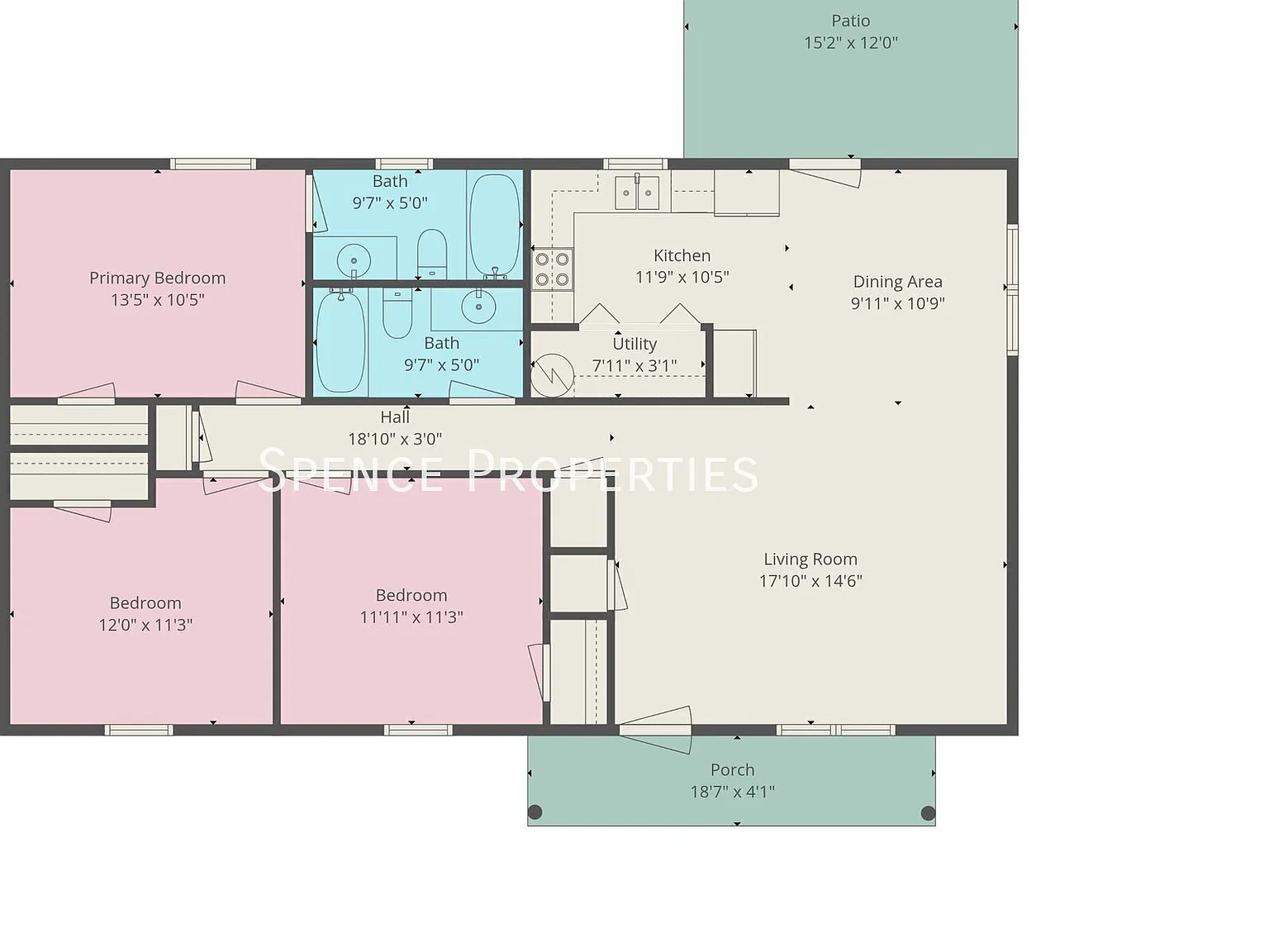 3 bed, 1200 sqft, $1,600 — Photo 4