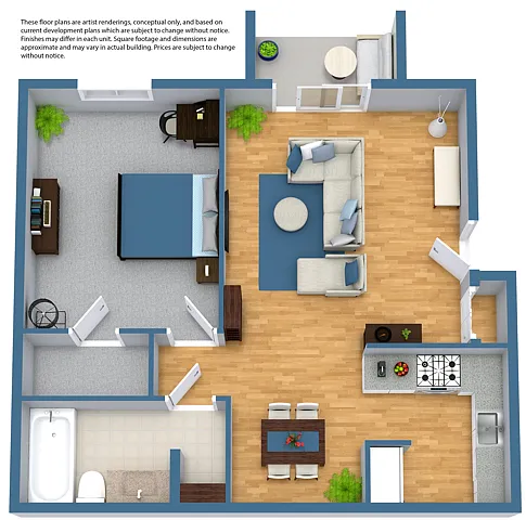 Floor plan Danube Partial