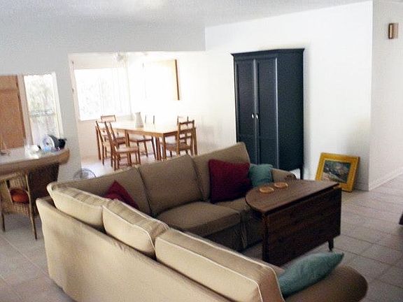 living room facing dinning area