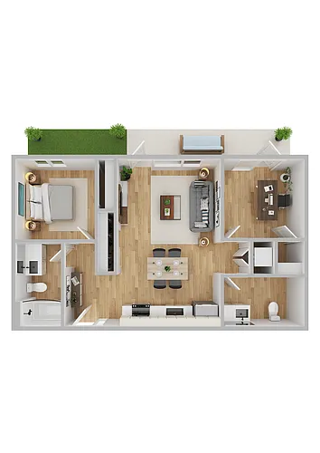 Floor plan 2x2 LW1