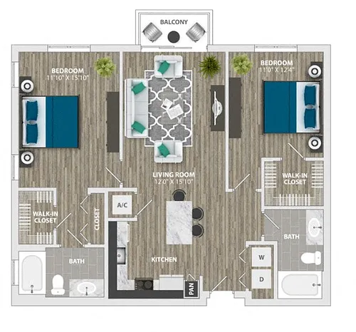 Floor plan Scully