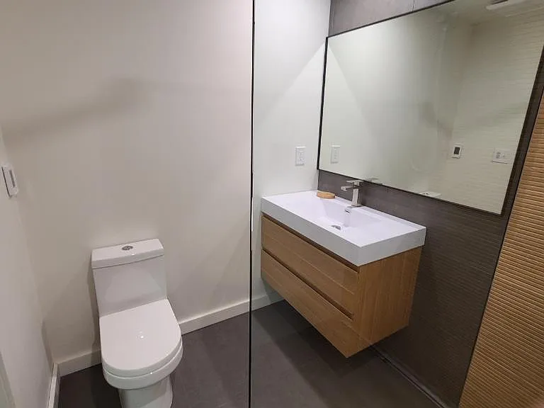 fully remodeled bathroom basement