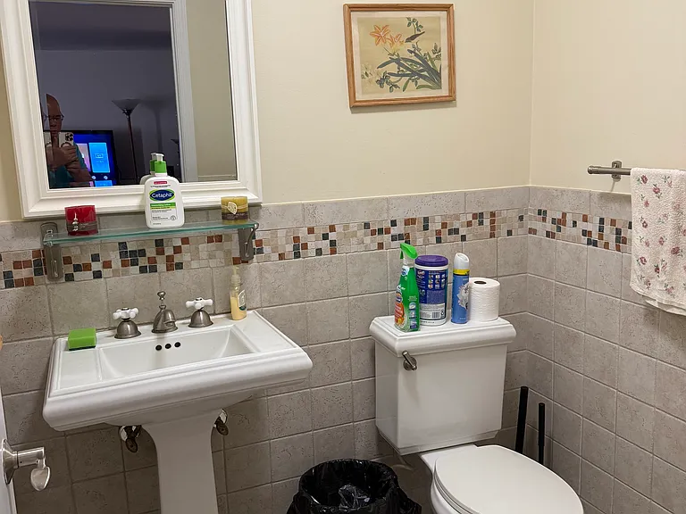 first floor half bathroom