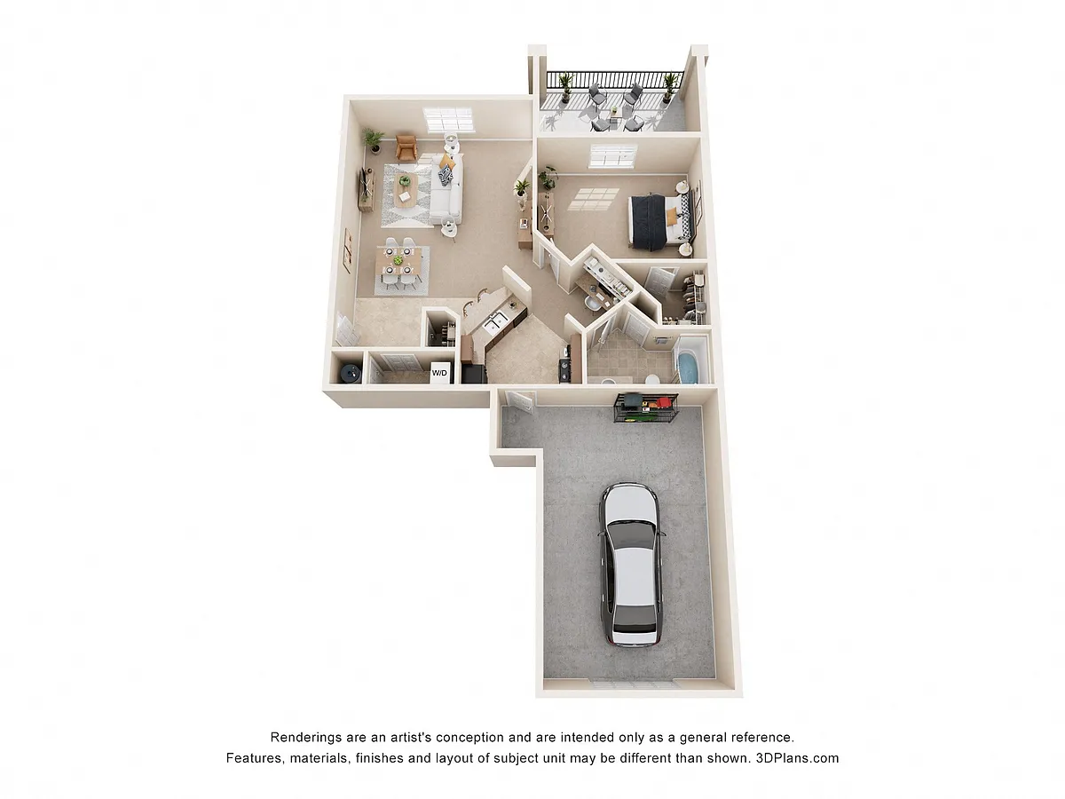 Floor plan The Royal Empress w/ Garage