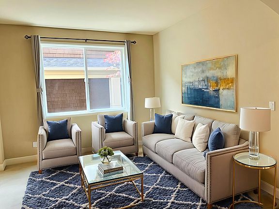 Formal living room - virtually staged.