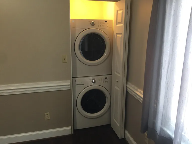 No going to the coin laundry, a complimentary front load washer and dryer is available for use.