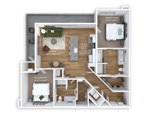Floor plan B2