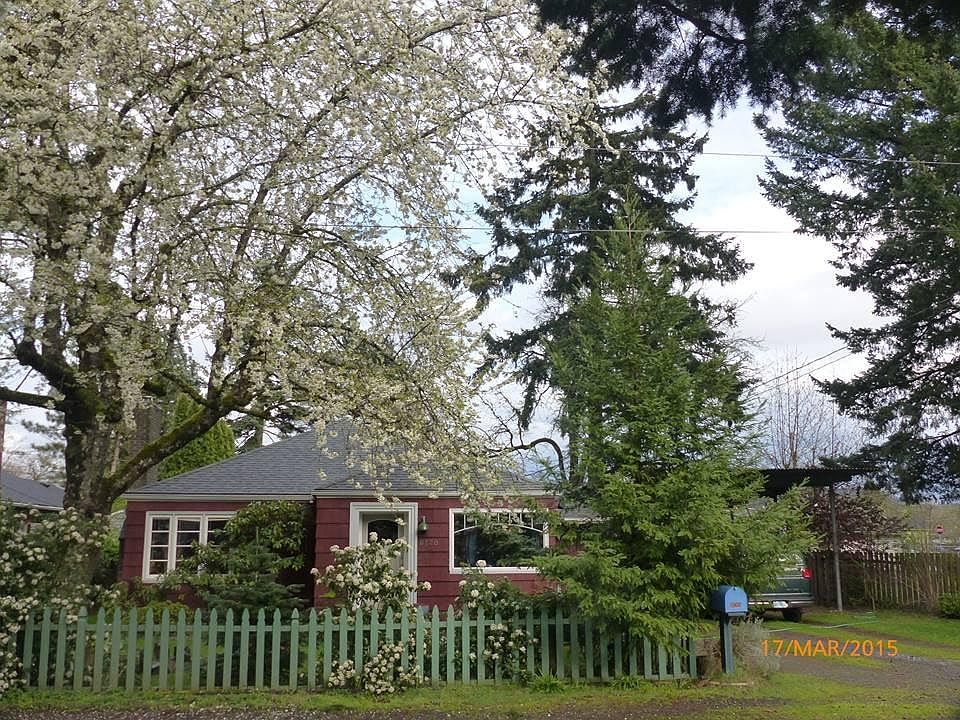 springtime front of house