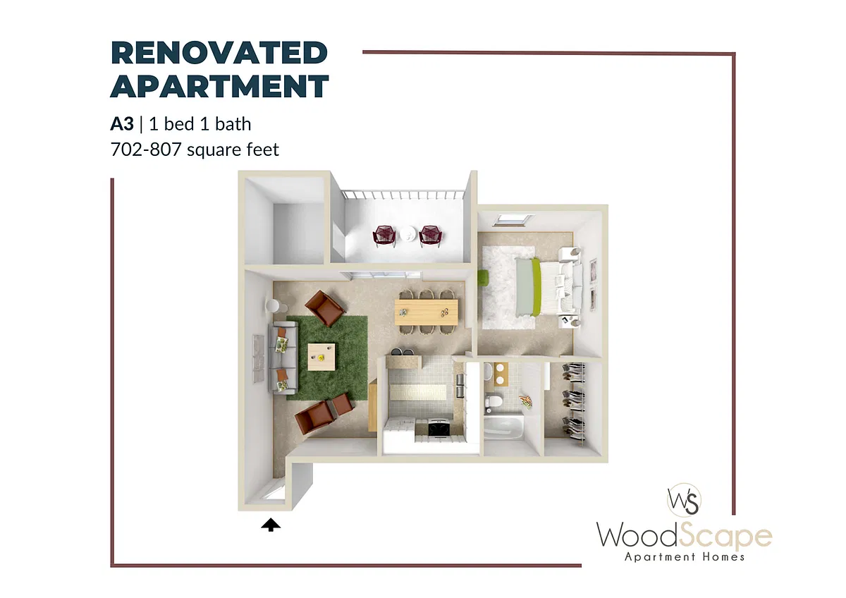 Floor plan A3 Renovated