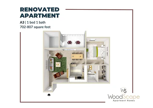 Floor plan A3 Renovated