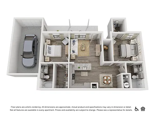 Floor plan B2-1G Attached Garage