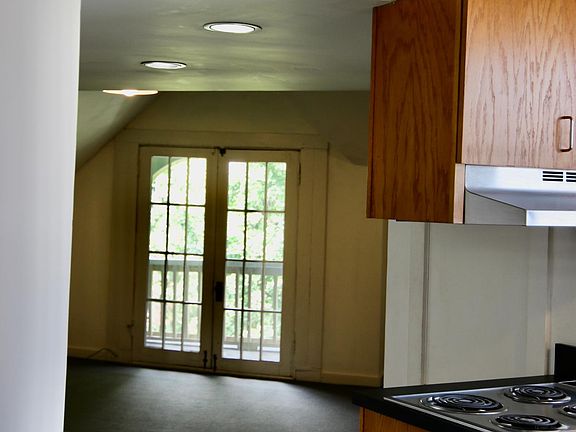 View from top of stairs