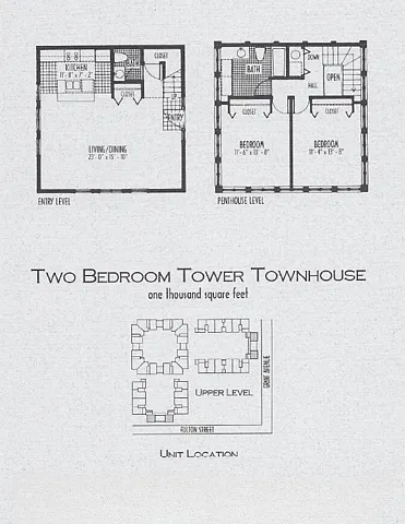 Floor plan Tower Townhouse