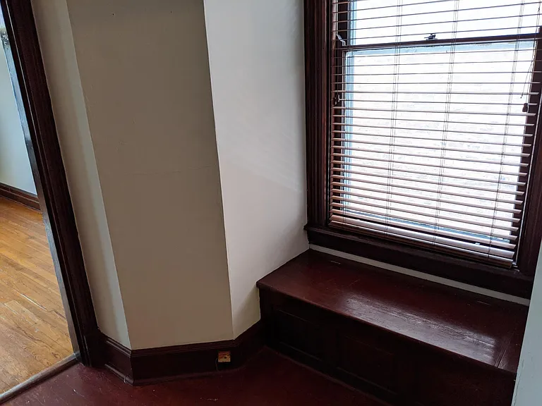 window seat top of stairs