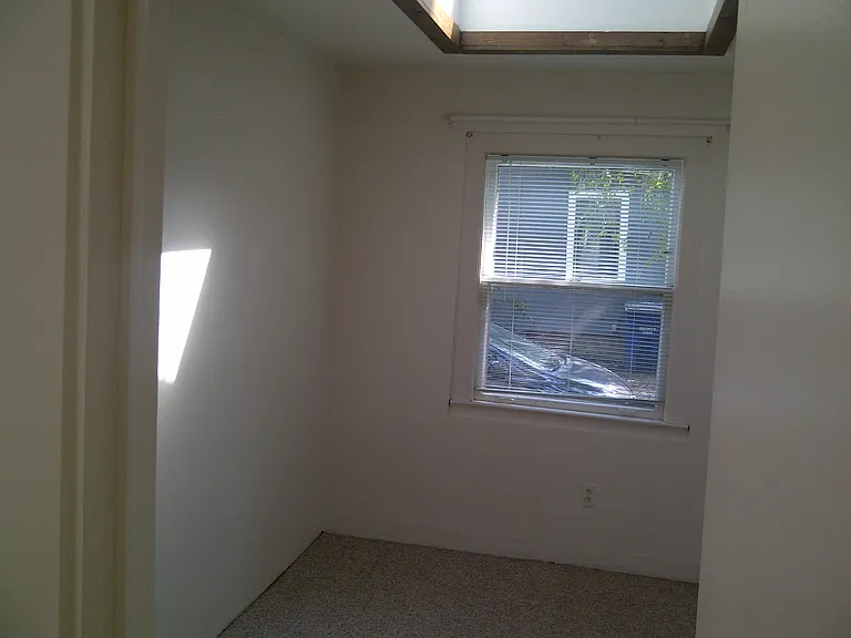 bedroom with skylight