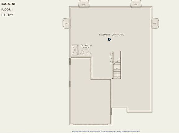 Waverly Floor Plan, Quick Move-In Home, Basement
