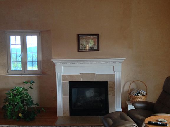 Wood floors and tile throughout the home