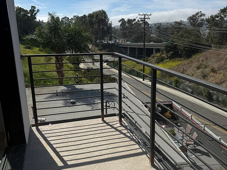 Private balcony off upstairs bedroom