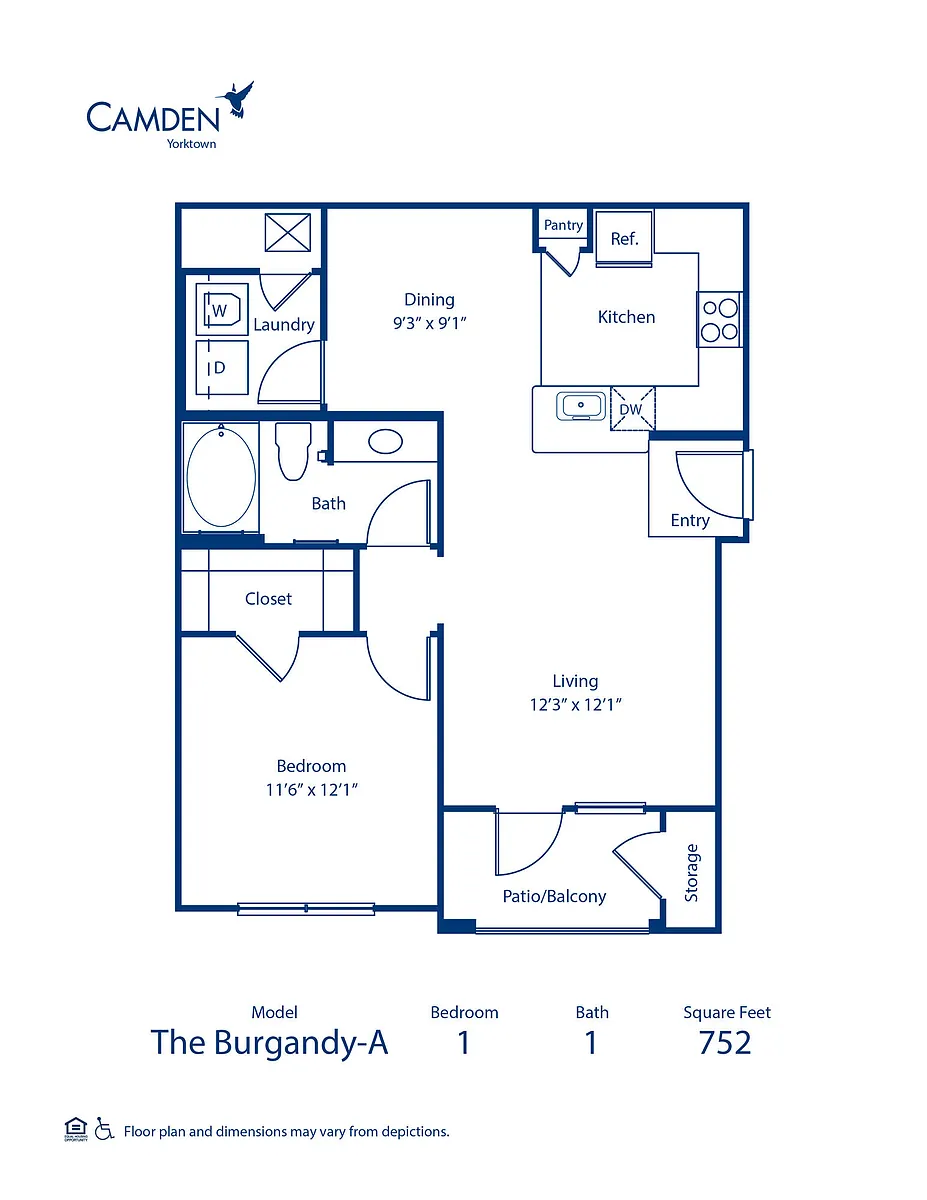 Floor plan Burgandy A