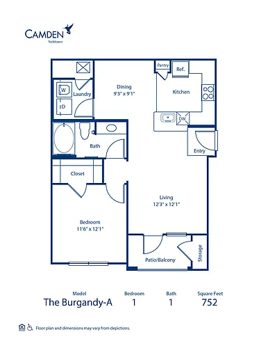 Floor plan Burgandy A