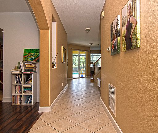 Inside entry way