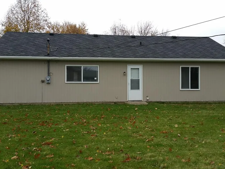 Spacious fenced in back yard.