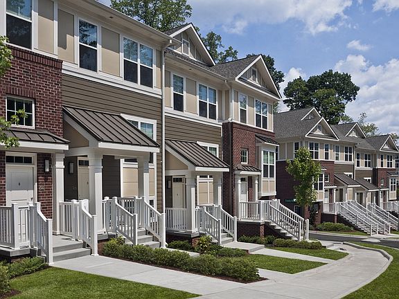 Two-bedroom townhomes, with select homes featuring a bonus room or third bedroom