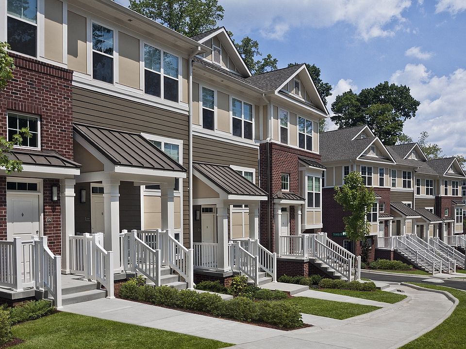 Two-bedroom townhomes, with select homes featuring a bonus room or third bedroom