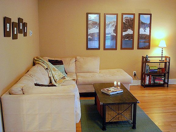 Living Room w/ original hardwood floors