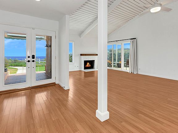 Front entry with living room view