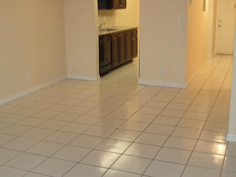 Living room/dining area tile floors