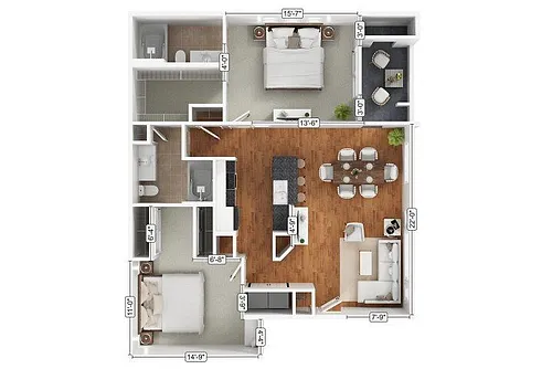 Floor plan 2a2 - Phase 1