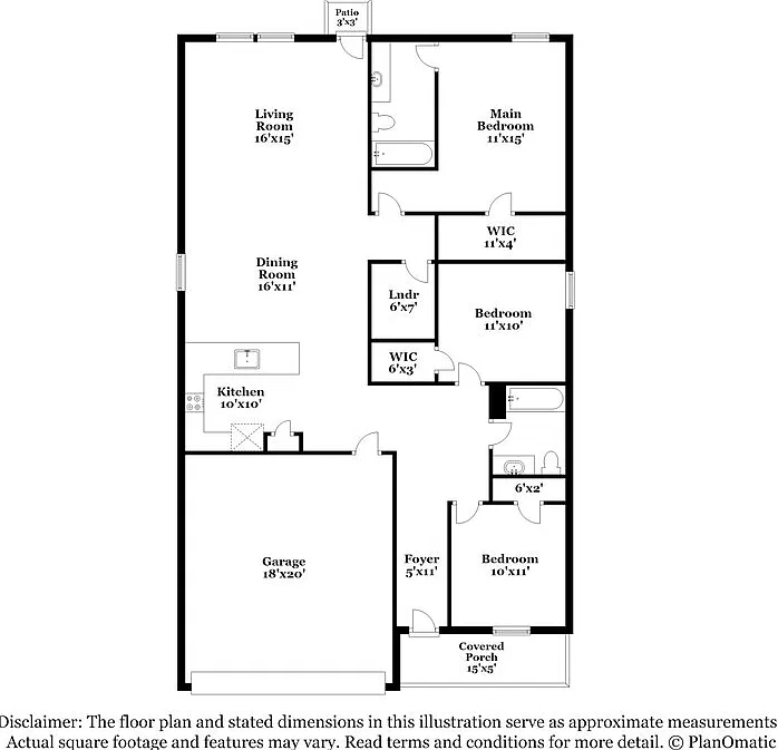 3 bed, 2.0 bath, 1474 sqft, $1,745 — Photo 2