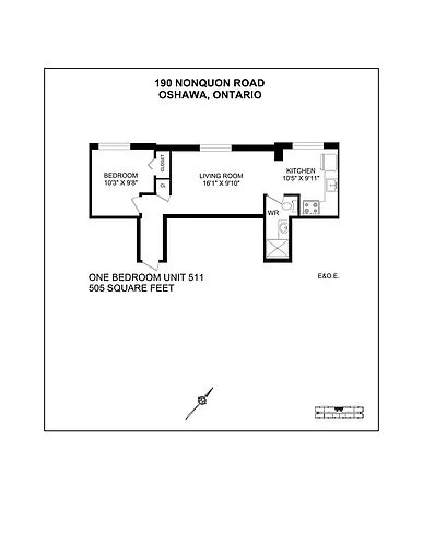 Floor plan 1 Bedroom