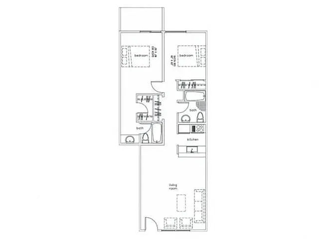 Floor plan 2x2R-900