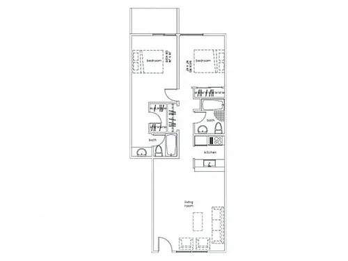 Floor plan 2x2R-900