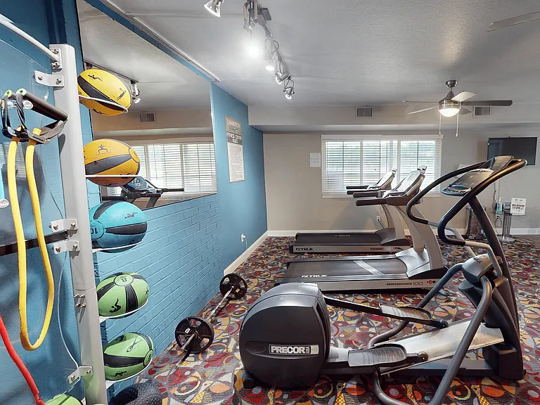A Colorful and Bright Workout Space