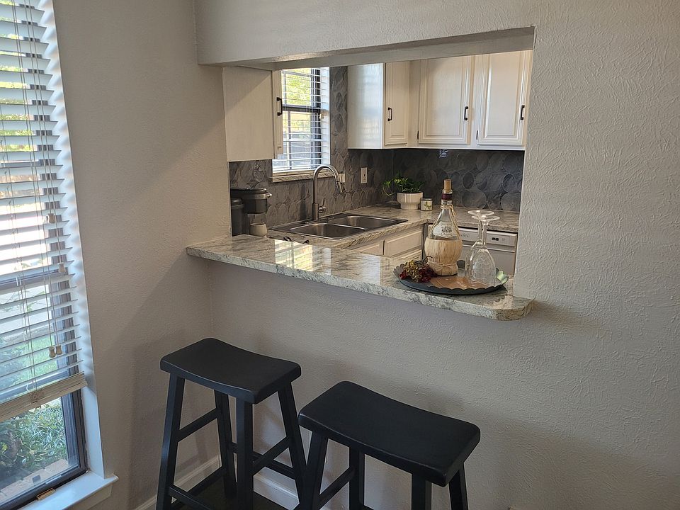 Pass through from dining space.
