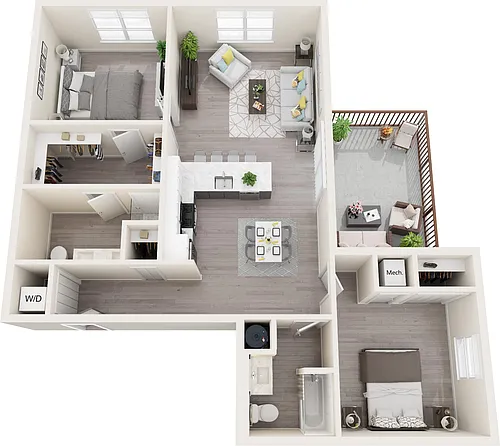 Floor plan Archer 2 Bed E