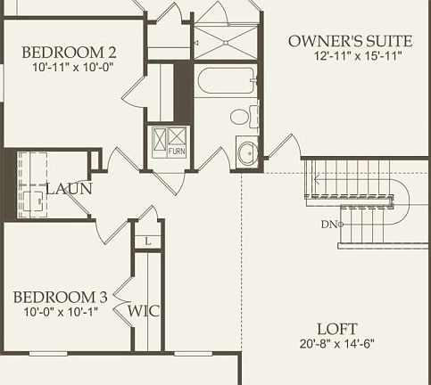 Second Floor 3 br 2.5 ba