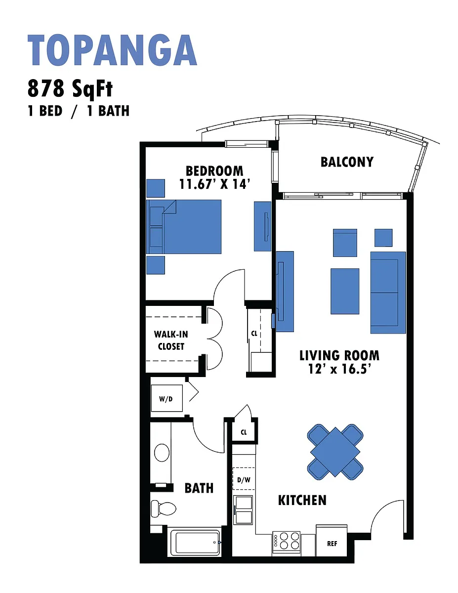 Floor plan Topanga 1B